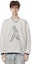 Shop EMPORIO ARMANI SS23 White Embroidered Silhouette Crewneck Sweatshirt. 3R1MDQ-1JHSZ-0101