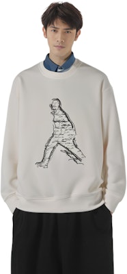 EMPORIO ARMANI SS23 White Embroidered Silhouette Crewneck Sweatshirt. 3R1MDQ-1JHSZ-0101 Purchase EMPORIO ARMANI SS23 White Embroidered Silhouette Crewneck Sweatshirt. 3R1MDQ-1JHSZ-0101