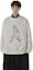 Purchase EMPORIO ARMANI SS23 White Embroidered Silhouette Crewneck Sweatshirt. 3R1MDQ-1JHSZ-0101