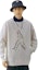 Details for EMPORIO ARMANI SS23 White Embroidered Silhouette Crewneck Sweatshirt. 3R1MDQ-1JHSZ-0101