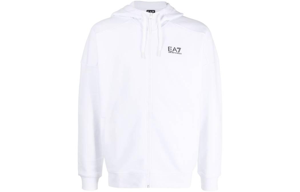 Emporio Armani SS23  White Hoodie with Logo Embroidery and Drawstring. 3RPM19-PJLSZ-0100 圖 2