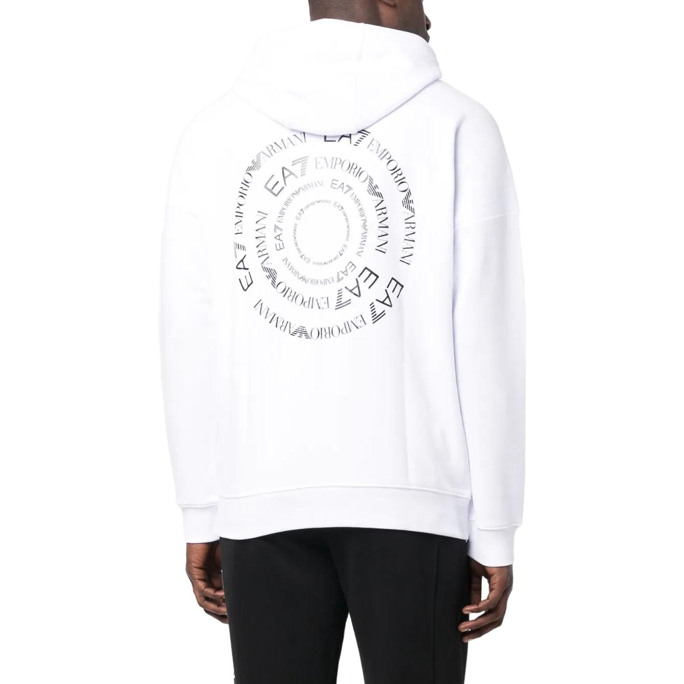 Emporio Armani SS23  White Hoodie with Logo Embroidery and Drawstring. 3RPM19-PJLSZ-0100 圖 4