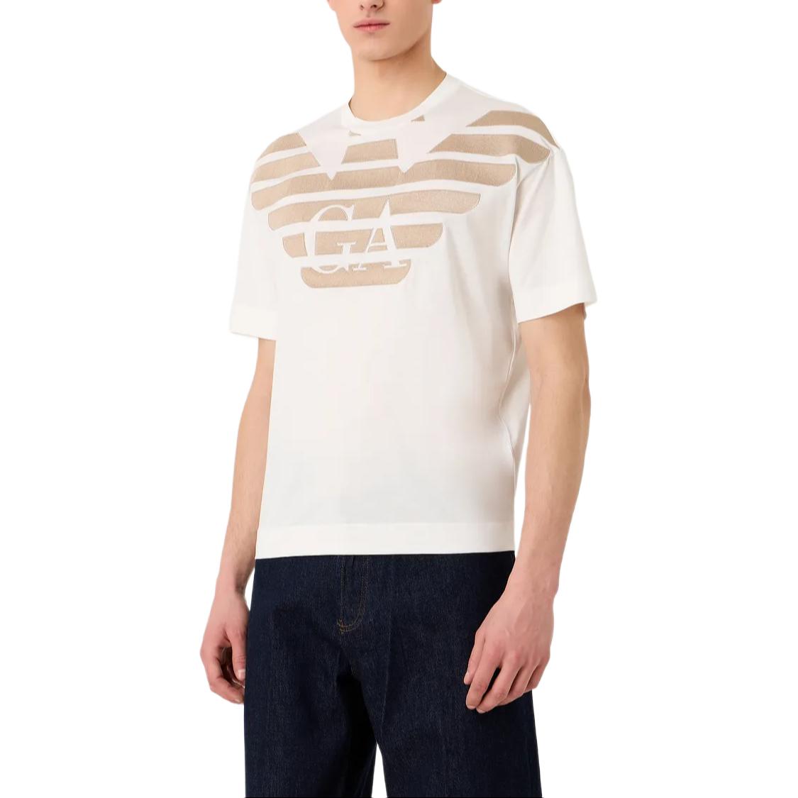 Emporio Armani SS23  White Logo Print Crewneck T-Shirt. 3R1TZ2-1JUVZ-01G0 圖 5