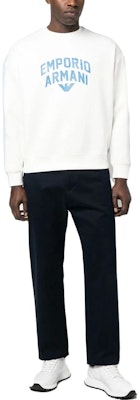 Emporio Armani SS23 Sudadera Casual Blanca con Logo Impreso. 3R1MBE-1JHSZ-0164 Lookbook Emporio Armani SS23 Sudadera Casual Blanca con Logo Impreso. 3R1MBE-1JHSZ-0164