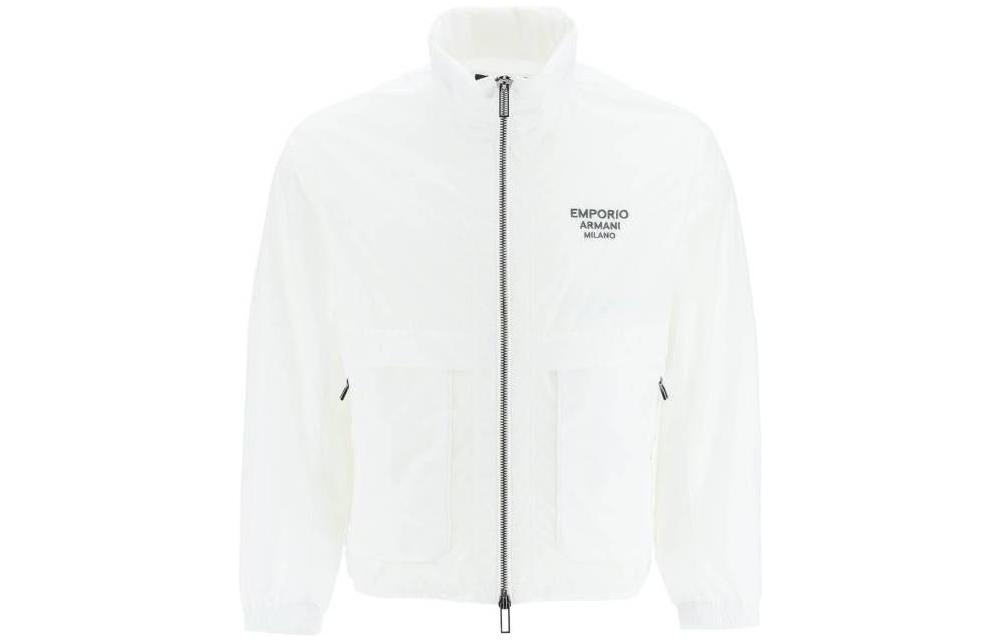 EMPORIO ARMANI SS23  White Solid Zip-Up Hoodie Jacket 3R1BC2-1NRMZ-0101 圖 2