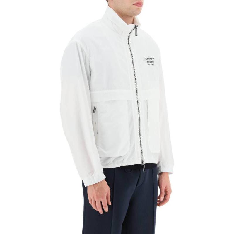 EMPORIO ARMANI SS23  White Solid Zip-Up Hoodie Jacket 3R1BC2-1NRMZ-0101 圖 3