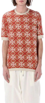 EMPORIO ARMANI SS23 All-Over Print Crewneck Short Sleeve T-Shirt Orange Mens 3R1T6G-1JXBZ-F213 Order EMPORIO ARMANI SS23 All-Over Print Crewneck Short Sleeve T-Shirt Orange Mens 3R1T6G-1JXBZ-F213