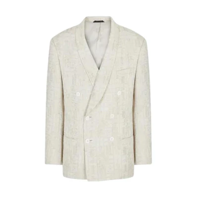 Emporio Armani SS23 Beige Casual Long Sleeve Blazer Jacket 9SGGG07AT-03YP1-F1KC
