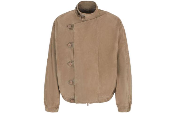 Emporio Armani SS23 Beige High-Neck Single-Breasted Jacket D4SR10-DSP12-1461