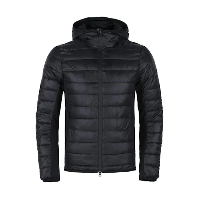 Emporio Armani SS23 Black Hoodie Zip-Up Jacket with Logo Print 6GPB46-PN22Z-1200
