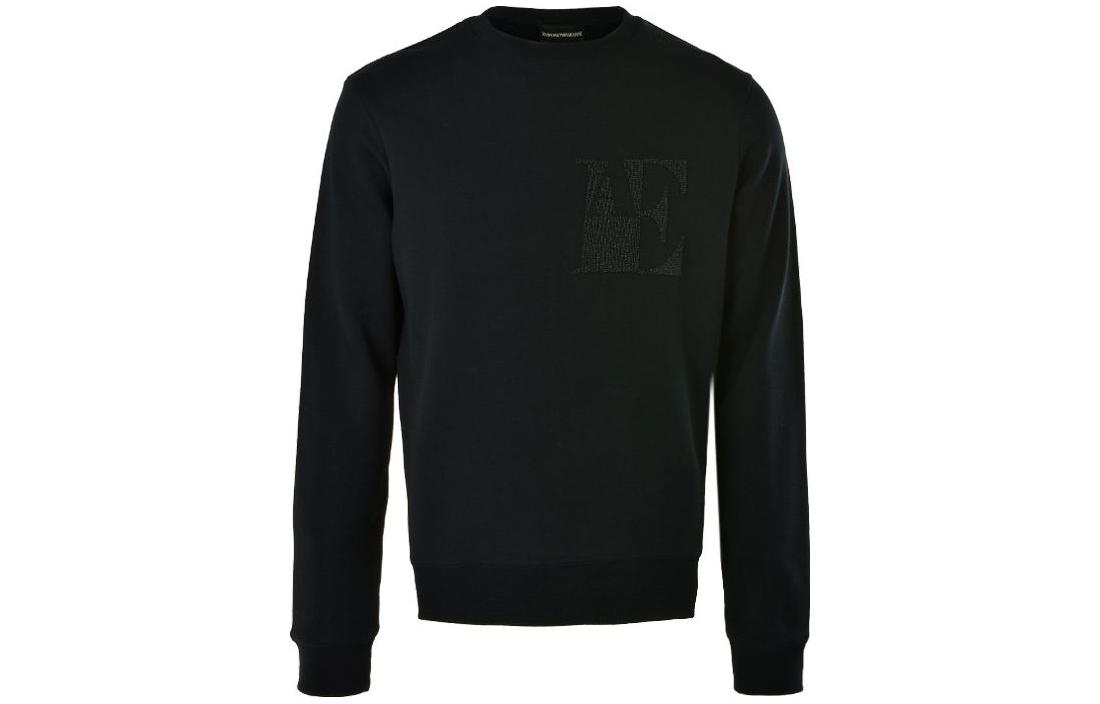 Emporio Armani SS23 Black Pullover Casual Sweatshirt 6Y1MA4-JBHZ-0I46