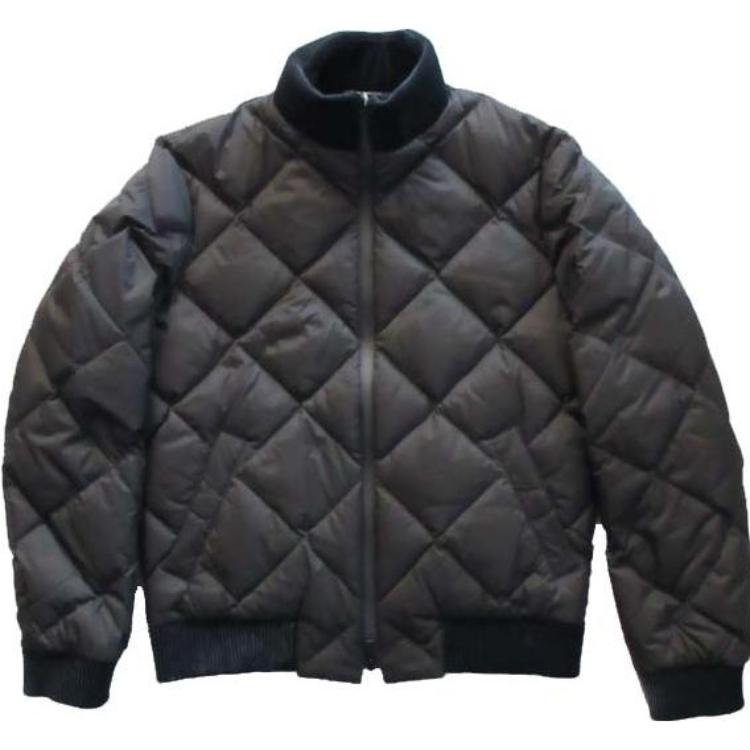 Emporio Armani SS23 Black Quilted Stand-Collar Zipper Jacket 6XPG14-PN45Z-0151