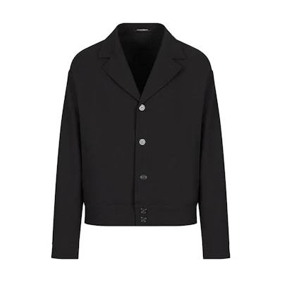 Emporio Armani SS23 Black Single-Breasted Jacket for Men D41R01-D1488-1999