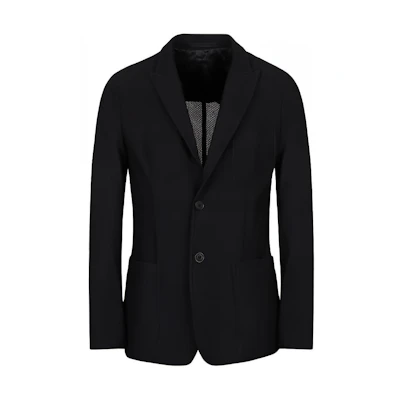 Emporio Armani SS23 Black Single-Breasted Long-Sleeve Jacket 9CGGG0AXJ-00081-UC99