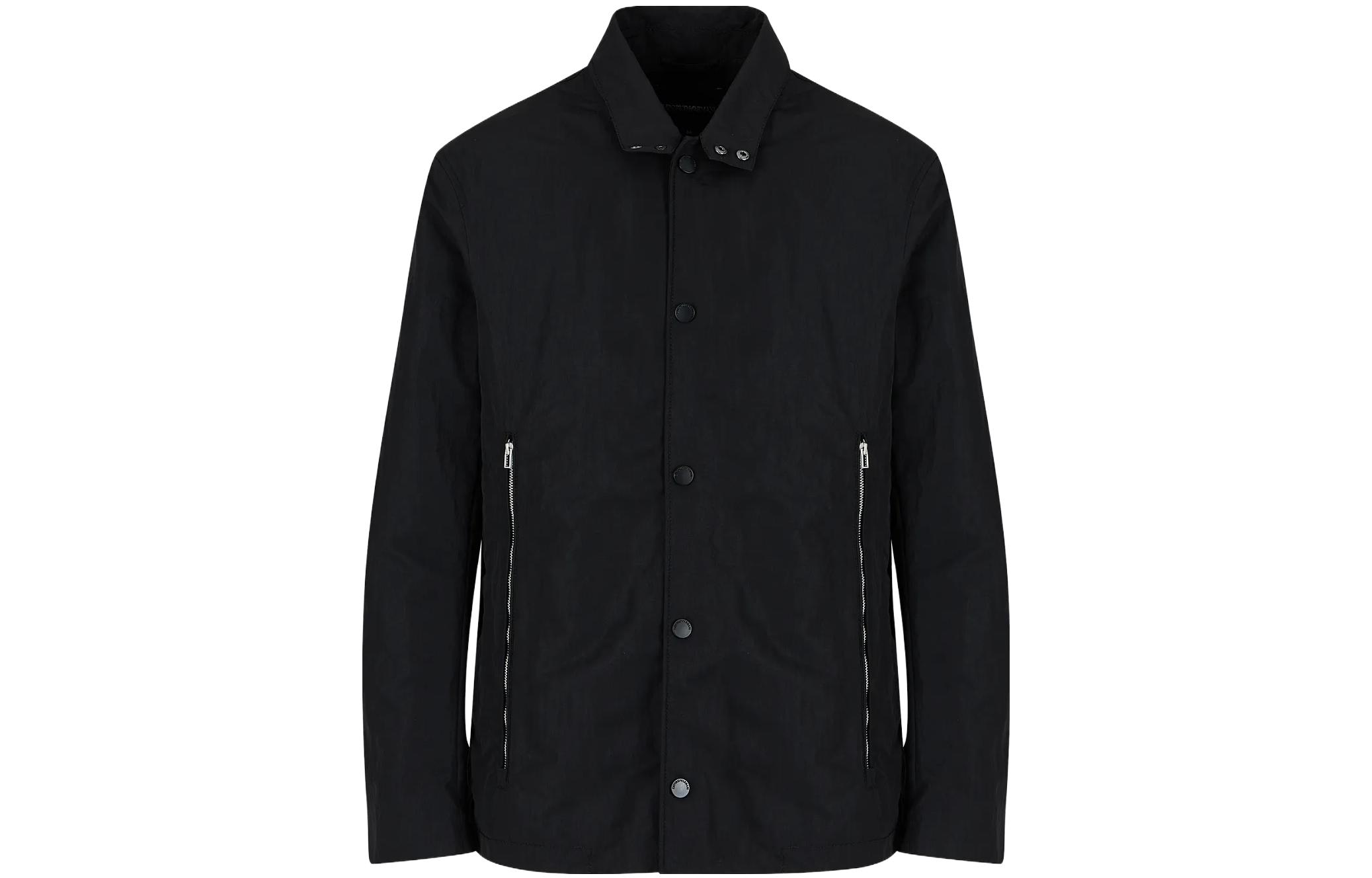 Emporio Armani SS23 Black Single-Breasted Loose Fit Jacket 6R1GQ11-NZKZ1-0999