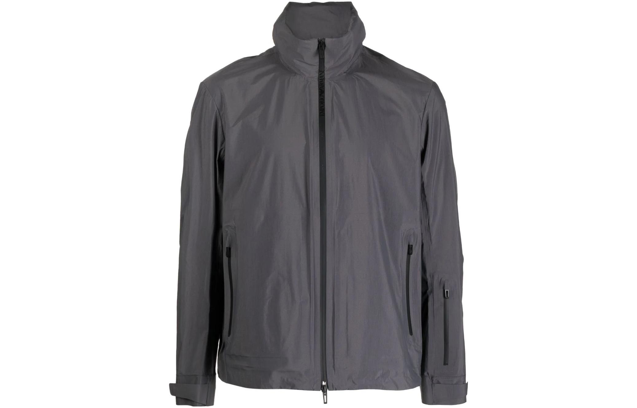 Emporio Armani SS23 Black Solid Color Hooded Jacket for Men 3R1BT0-1NSXZ-0657