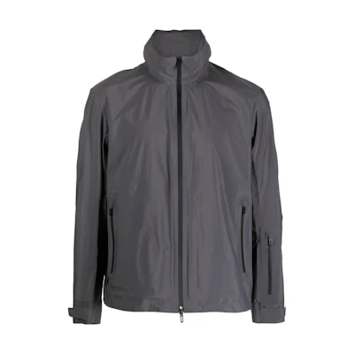 Emporio Armani SS23 Black Solid Color Hooded Jacket for Men 3R1BT0-1NSXZ-0657