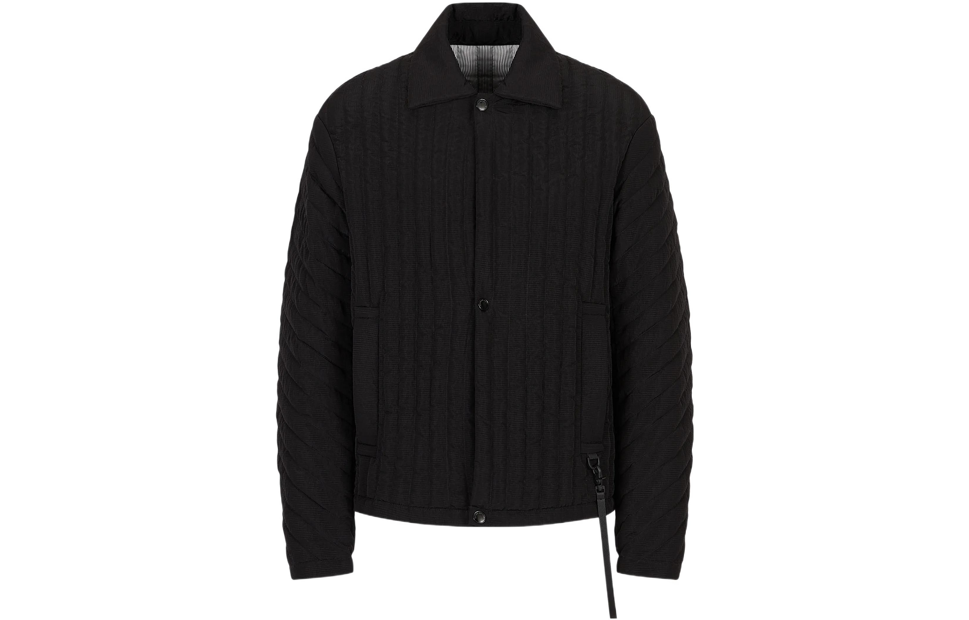 Emporio Armani SS23 Black Solid Single-Breasted Long-Sleeve Jacket 3R1BC71-NROZ1-0999