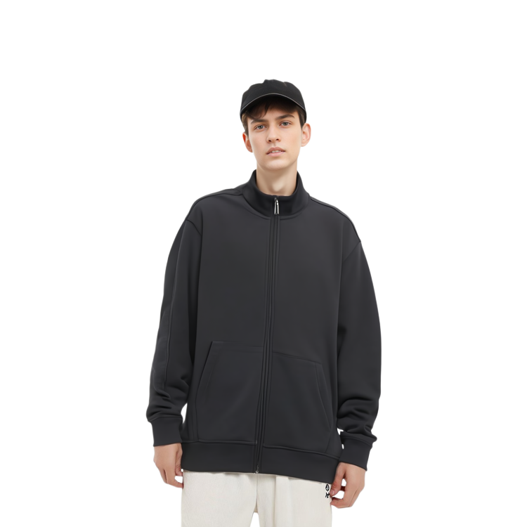 EMPORIO ARMANI SS23 Black Zip-Up Hoodie  Solid Color Design. 6R1MF11-JHSZ1-0920 圖 3