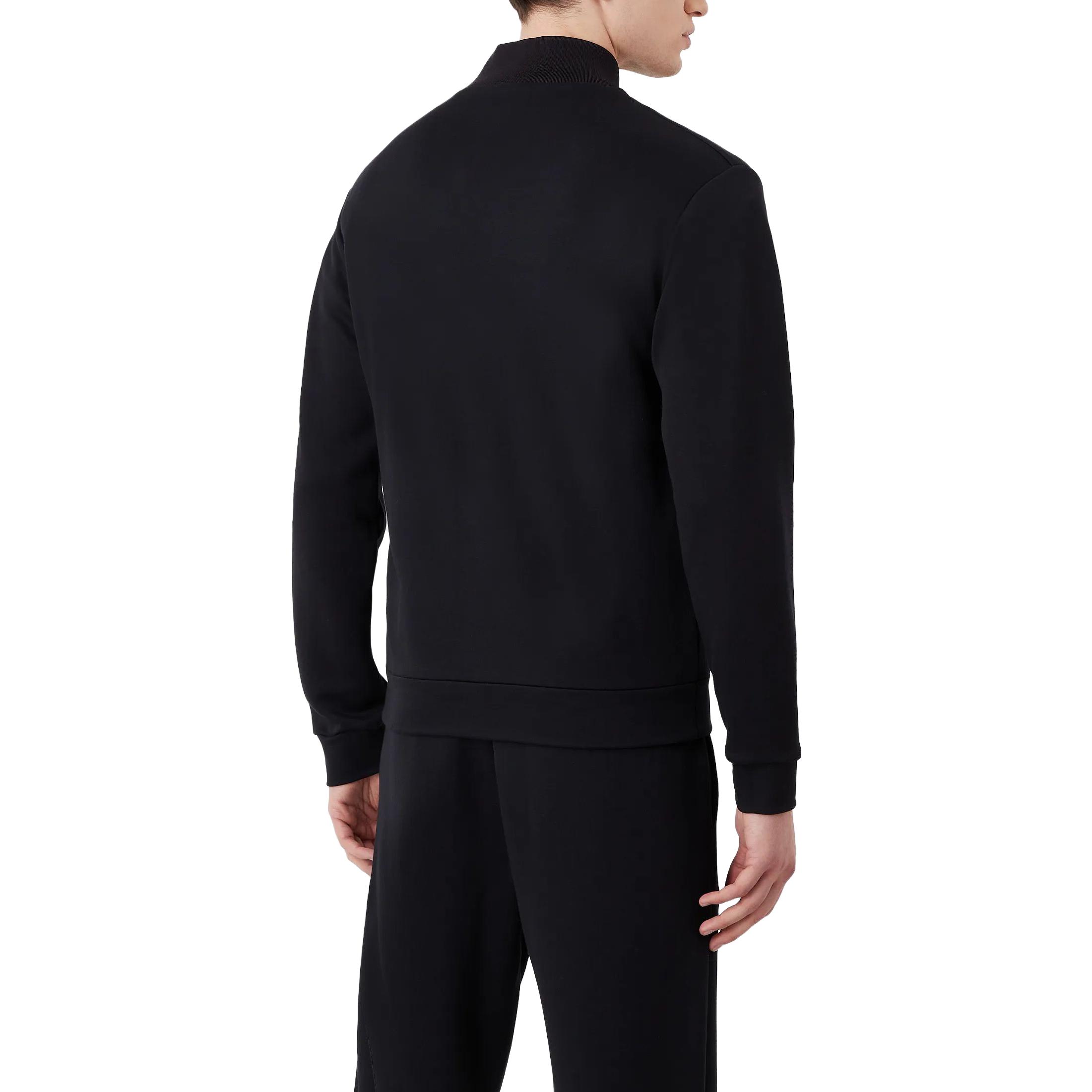 Emporio Armani SS23 Blue V-Neck Embroidered Logo Knit Pullover 3RSB70SJPHZ1F13Q 圖 4