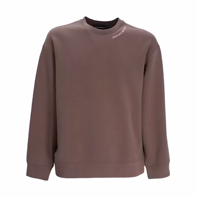 Emporio Armani SS23 Brown Logo Printed Long Sleeve Sweatshirt 3R1MCY-1JHSZ-0440