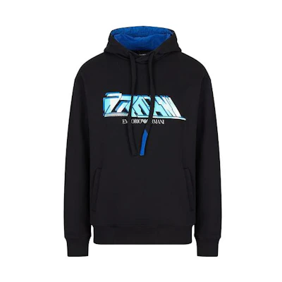 Emporio Armani SS23 Capsule Collection Black Hoodie 3R1M6Q-1JWEZ-0999