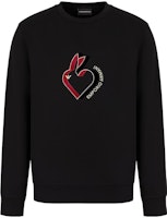 EMPORIO ARMANI SS23 Chinese New Year Rabbit Embroidery Sweatshirt Black . 3R1MBJ-1JHSZ-0999 EMPORIO ARMANI SS23 Chinese New Year Rabbit Embroidery Sweatshirt Black . 3R1MBJ-1JHSZ-0999