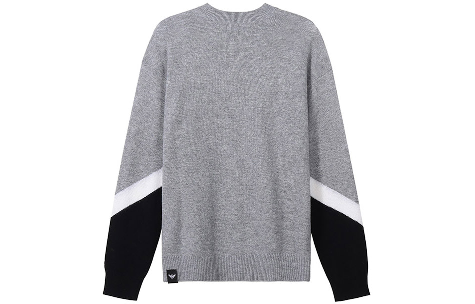 Lookbook EMPORIO ARMANI SS23 Colorblock Crewneck Pullover Sweater . 3R1MX6-1MDTZ-0630