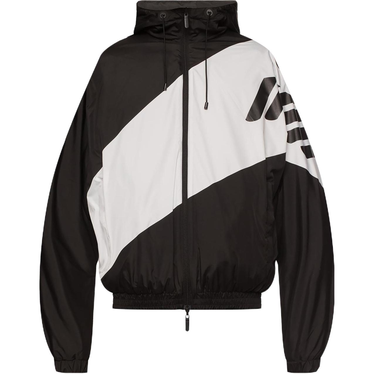 EMPORIO ARMANI SS23 Colorblock Zip Hoodie Jacket  Multicolor. 3H1B92-1NSFZ-F008