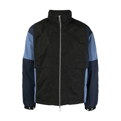Emporio Armani SS23 Colorblock Zip Long Sleeve Jacket Blue () 3L1BD6-1NDKZ-F939
