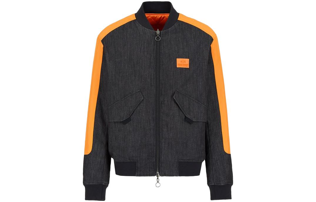 Emporio Armani SS23 Colorblock Zip Patch Jacket Deep Navy () 6KZBL4-ZDCGZ-8555