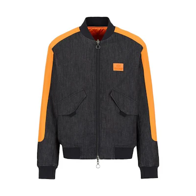 Emporio Armani SS23 Colorblock Zip Patch Jacket Deep Navy () 6KZBL4-ZDCGZ-8555
