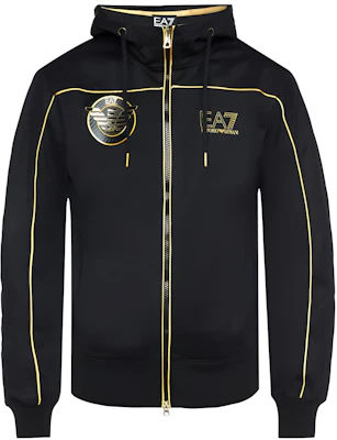 Emporio Armani SS23 EA7 Printed Logo Hooded Jacket Black 3ZPMA9-PJL3Z-1200 Buy Emporio Armani SS23 EA7 Printed Logo Hooded Jacket Black 3ZPMA9-PJL3Z-1200