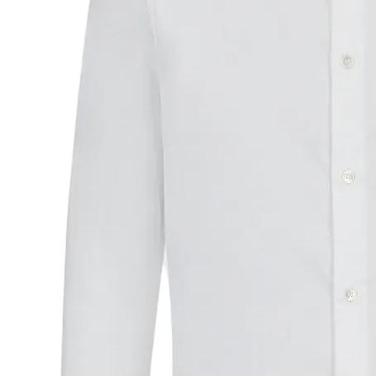 Details for EMPORIO ARMANI SS23 Essentials  White Solid Long Sleeve Button-Up Shirt. 8N1C091-NI9Z1-0100