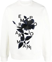 EMPORIO ARMANI SS23 Floral Logo Print Crewneck Sweatshirt Men’s White. 3R1MBB-1JHSZ-0101 EMPORIO ARMANI SS23 Floral Logo Print Crewneck Sweatshirt Men’s White. 3R1MBB-1JHSZ-0101