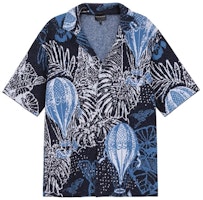 EMPORIO ARMANI SS23 Floral Print Shirt Navy Blue - Resort Capsule. 6R1CV5-1M40Z-F902 EMPORIO ARMANI SS23 Floral Print Shirt Navy Blue - Resort Capsule. 6R1CV5-1M40Z-F902