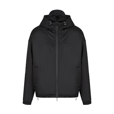 Emporio Armani SS23 Full-Zip Logo Jacket Black Long Sleeve Outerwear 3R1BD1-1NRYZ-0999