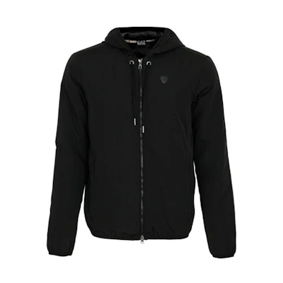 Emporio Armani SS23 Graphic Print Zip Hoodie Jacket Black 6ZPB05-PNH2Z-1200