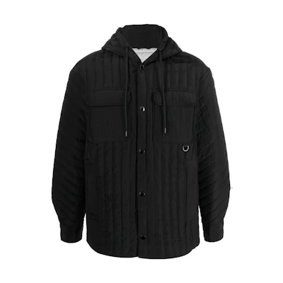 Emporio Armani SS23 Hooded Down Jacket with Drawstring in Solid Color 3R1BC61N-ROZ1-0999