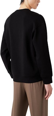 安普里奥·阿玛尼 SS23 字母印花圆领长袖卫衣 黑色 男款 3R1MDK-1JHSZ-0999 Purchase 安普里奥·阿玛尼 SS23 字母印花圆领长袖卫衣 黑色 男款 3R1MDK-1JHSZ-0999