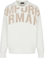 Emporio Armani SS23 Logo Crewneck Long Sleeve Pullover Sweatshirt Off-White 3R1MDH-1JHSZ-01G1 Emporio Armani SS23 Logo Crewneck Long Sleeve Pullover Sweatshirt Off-White 3R1MDH-1JHSZ-01G1