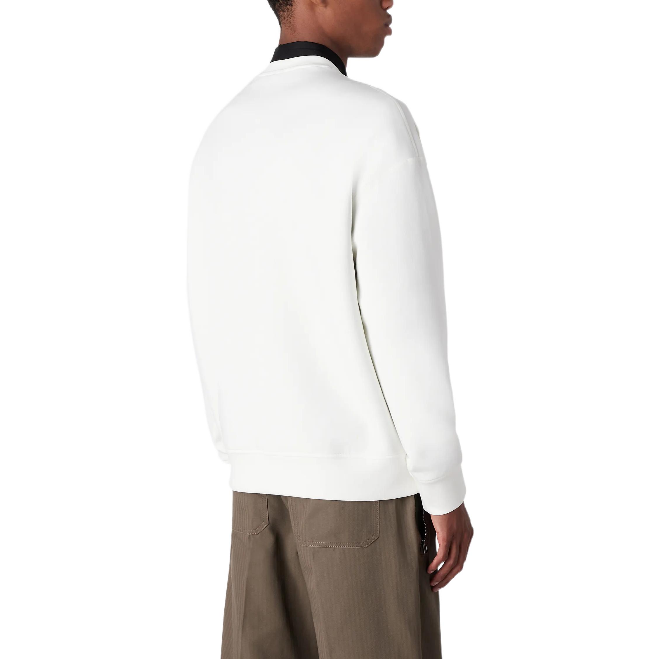 Purchase Emporio Armani SS23 Logo Pullover Sweatshirt Lengan Panjang Off-White. 3R1MDH-1JHSZ-01G1