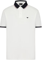 EMPORIO ARMANI SS23 Logo Embroidered Short Sleeve Polo Men Off-White. 3R1F70-1JTKZ-01F9 EMPORIO ARMANI SS23 Logo Embroidered Short Sleeve Polo Men Off-White. 3R1F70-1JTKZ-01F9