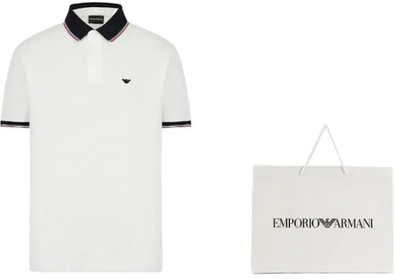 EMPORIO ARMANI SS23 Logo Embroidered Short Sleeve Polo Men Off-White. 3R1F70-1JTKZ-01F9 Lookbook EMPORIO ARMANI SS23 Logo Embroidered Short Sleeve Polo Men Off-White. 3R1F70-1JTKZ-01F9