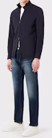 Shop EMPORIO ARMANI SS23 刺繡Logo短袖Polo衫 男款 米白色。 3R1F70-1JTKZ-01F9
