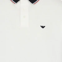 Cheap EMPORIO ARMANI SS23 刺繡Logo短袖Polo衫 男款 米白色。 3R1F70-1JTKZ-01F9