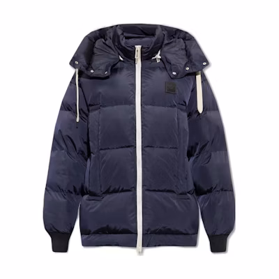 Emporio Armani SS23 Logo Long Sleeve Puffer Jacket Navy Blue 499001-NQTZ0-920