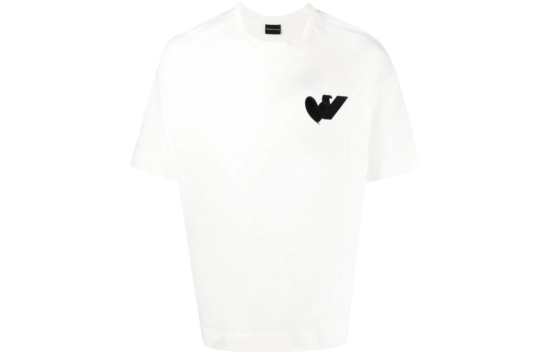 Order Emporio Armani SS23 Logo Print Crewneck Short Sleeve Tee  White. 6L1TG2-1JSAZ-0101