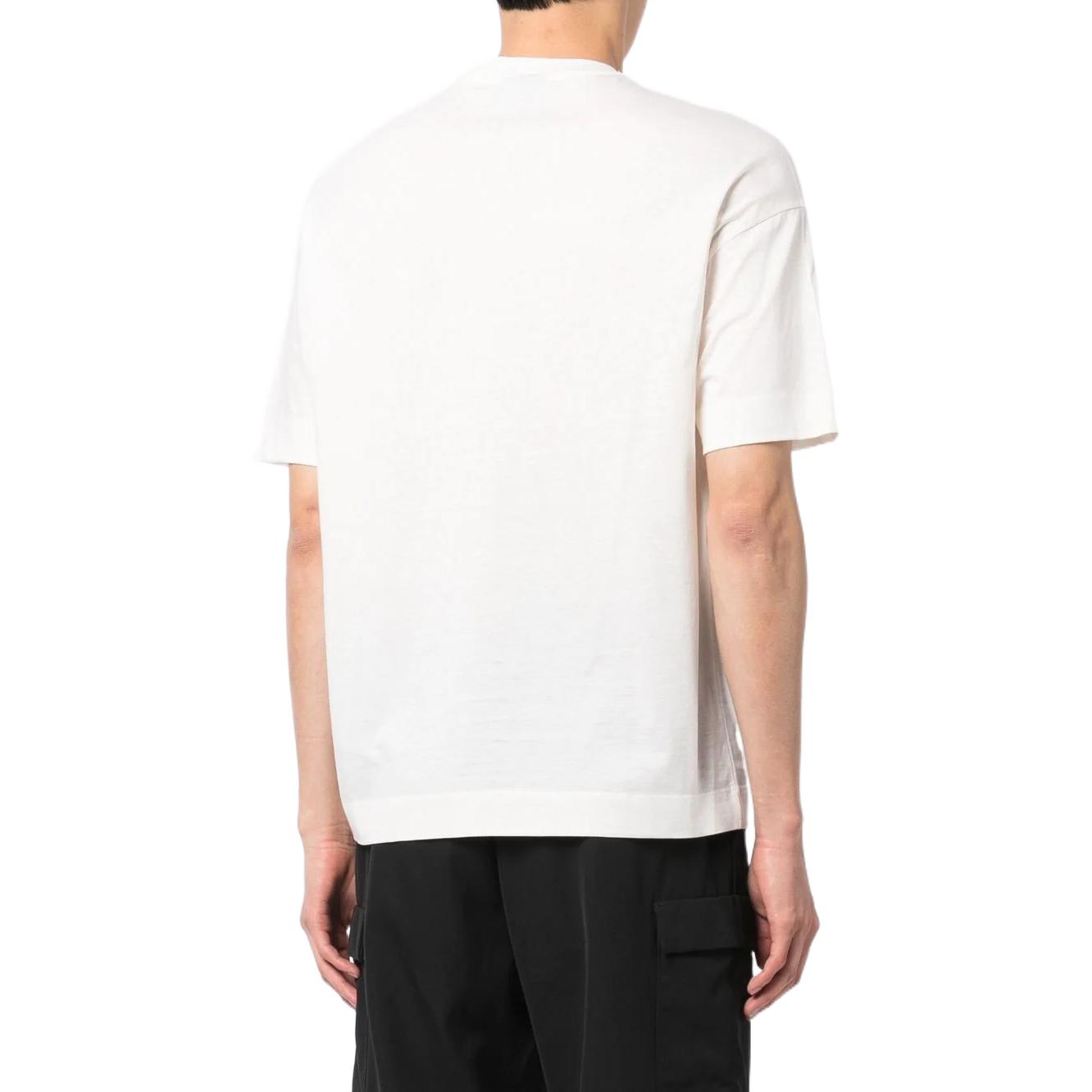 Shop Emporio Armani SS23 Logo Print Crewneck Short Sleeve Tee  White. 6L1TG2-1JSAZ-0101