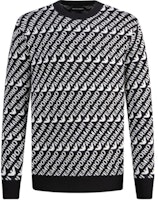 Emporio Armani SS23 Logo Print Crewneck Sweater Navy/White . 6R1MU2-1MMKZ-F905 Emporio Armani SS23 Logo Print Crewneck Sweater Navy/White . 6R1MU2-1MMKZ-F905